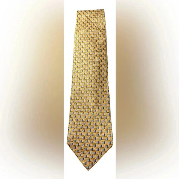 Ermenegildo Zegna 100% silk tie geometric pattern mint condition - Picture 2 of 8